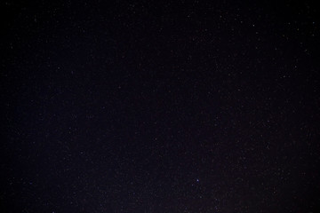 The beauty of the starry sky in the mountains