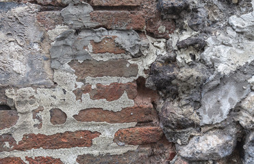The texture of the old brick. Background old concrete wall texture.