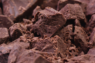 Texture of black natural chocolate