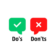 red and green do s and don ts bubble