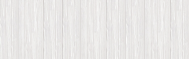 Panorama of White natural wood wall texture and background seamless