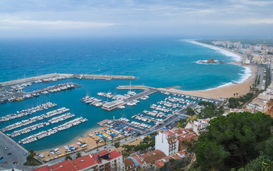 Naklejka premium Views of Blanes port 