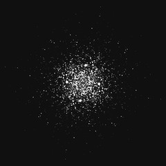 Graffiti airbrush texture. Ink spray with paint drip. Graffiti brush background. Dot effect frame. Vector isolated illustration. 