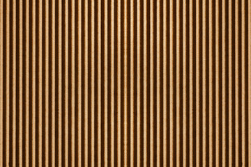 Corrugated card board lines texture. Brown striped pattern backdrop.