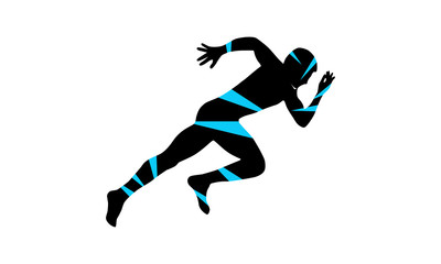 Sports logo, running