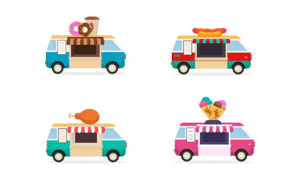 Coolection of the flat food trucks