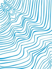 blue wavy stripes abstract background   