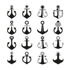 anchor icons set 