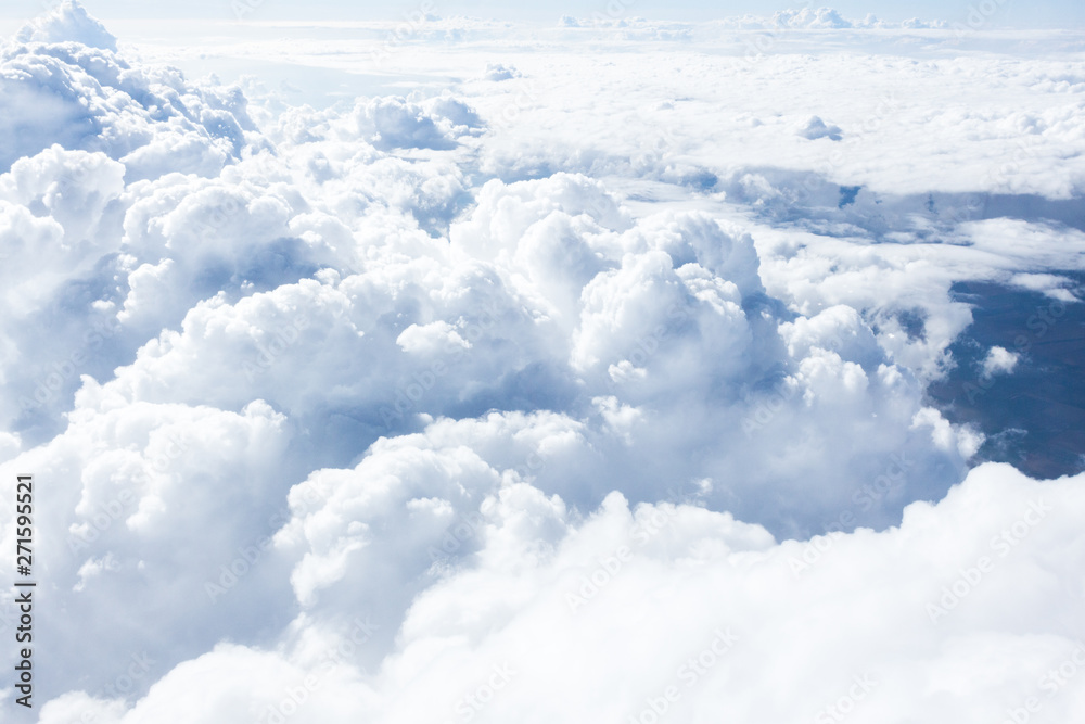 Wall mural clouds and sky from airplane window view