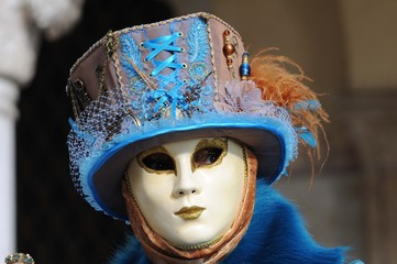 les masques au Carnaval de Venise Italie	