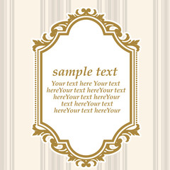 ゴージャスなアンティークフレーム＜ロココ調＞