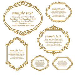 ゴージャスなアンティークフレーム＜ロココ調＞