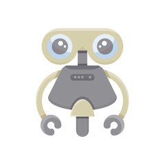 cute robot cartoon character icon, avatar