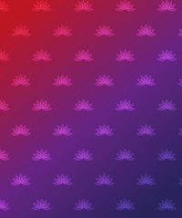 Meditation concept background. Gradient with lotus flowers