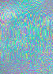 Screen of test television digital glitch in the holographic colors. TV noise background.