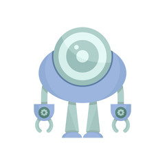 cute robot character avatar icon