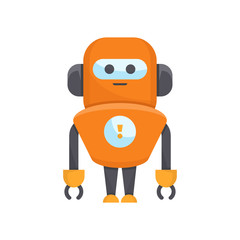 cute robot character avatar icon