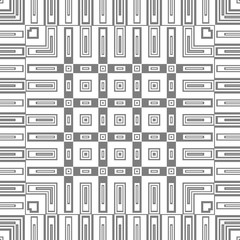 White and grey geometric abstract retro pattern, simple monochrome cover design