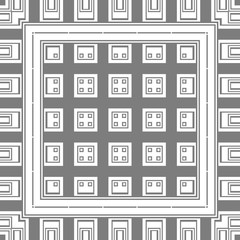 White and grey geometric pattern