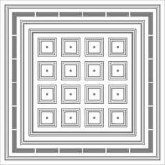 White and grey geometric pattern