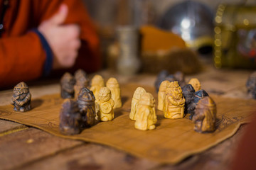 Popular strategy board game - tafl
