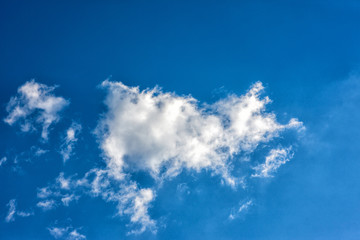 Clouds flowing quietly in the morning of Japan