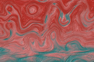 Abstract impressionism painting. Oil on canvas texture. Swirl color ripple movement. Wall poster or canvas print  for interior decor