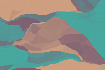 Colorful geometric background. Simple shapes with trendy colors. Art illustration with blend shapes