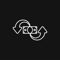 Exchange and convert icon. Logo, illustration, vector sign symbol