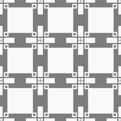 Obraz premium Black and grey geometric pattern with seamless form