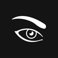 Eyebrow icon. Logo beauty salon. Care for eyebrows