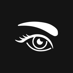 Eyebrow icon. Logo beauty salon. Care for eyebrows