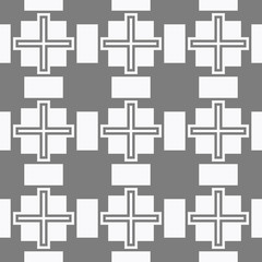White and grey simple geometric pattern 