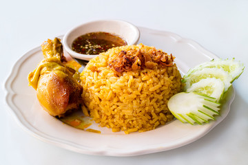 Kao Mok Kai. Thai chicken biryani