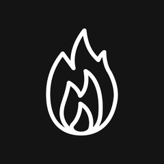 Fire icon vector. Icon illustration for logo design