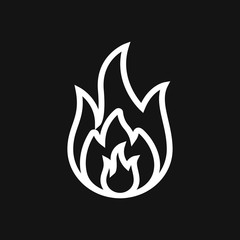 Fire icon vector. Icon illustration for logo design