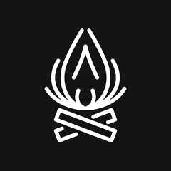 Fire icon vector. Icon illustration for logo design