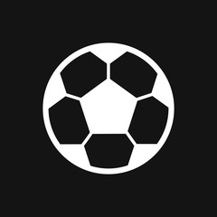 Fototapeta premium Foot ball, soccer icon sport objects for logo, vector sign symbol for design