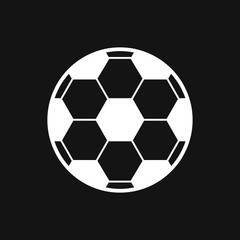 Fototapeta premium Foot ball, soccer icon sport objects for logo, vector sign symbol for design