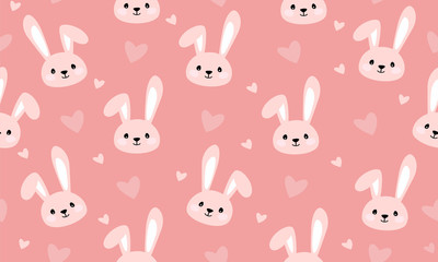 Bunny print seamless texture