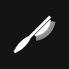 Hair brush icon logo, illustration, vector sign symbol for design