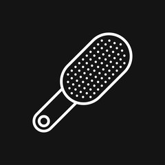 Hair brush icon logo, illustration, vector sign symbol for design