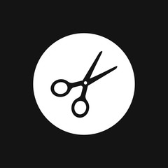 Hairdresser icon logo, illustration, vector sign symbol for design