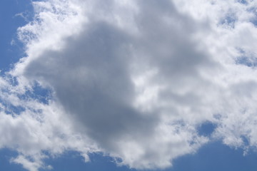 blue sky with white clouds