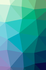 Fototapeta premium Illustration of abstract Blue, Purple And Green vertical low poly background. Beautiful polygon design pattern.