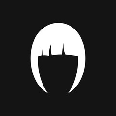 Hairstyle icon. Premium quality graphic design. logo, illustration, vector sign symbol for design