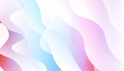 Geometric Wave Shape with Gradient Blurred Abstract Background. For Greeting Card, Flyer, Poster, Brochure, Banner Calendar. Vector Illustration.