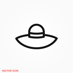 Hat icon logo, illustration, vector sign symbol for design