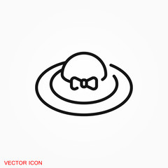 Hat icon logo, illustration, vector sign symbol for design