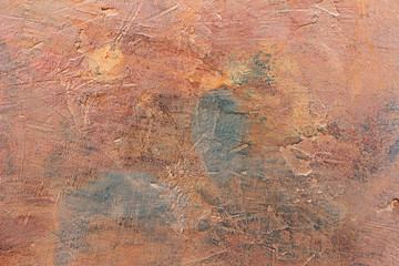 Abstract, grunge art decorative design brown stucco wall, multicolor concrete texture background